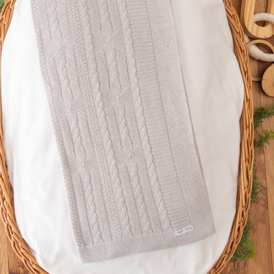 Manta de Linha Luxo - Cinza